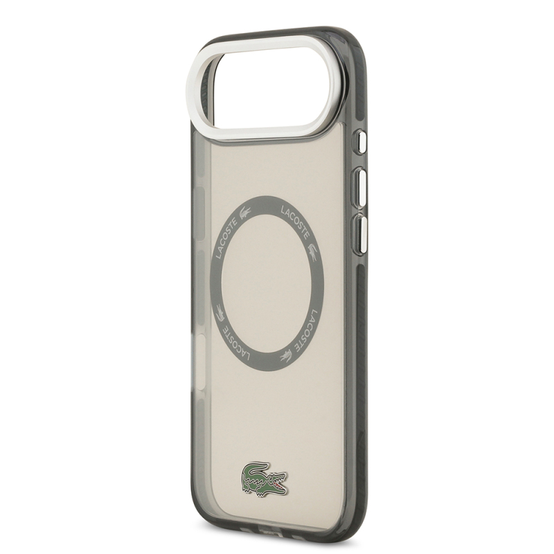 Apple iPhone 17 Air Case Lacoste Original Licensed M-Safe Charging Feature Iconic Crocodile Logo Frosted Cover - 9