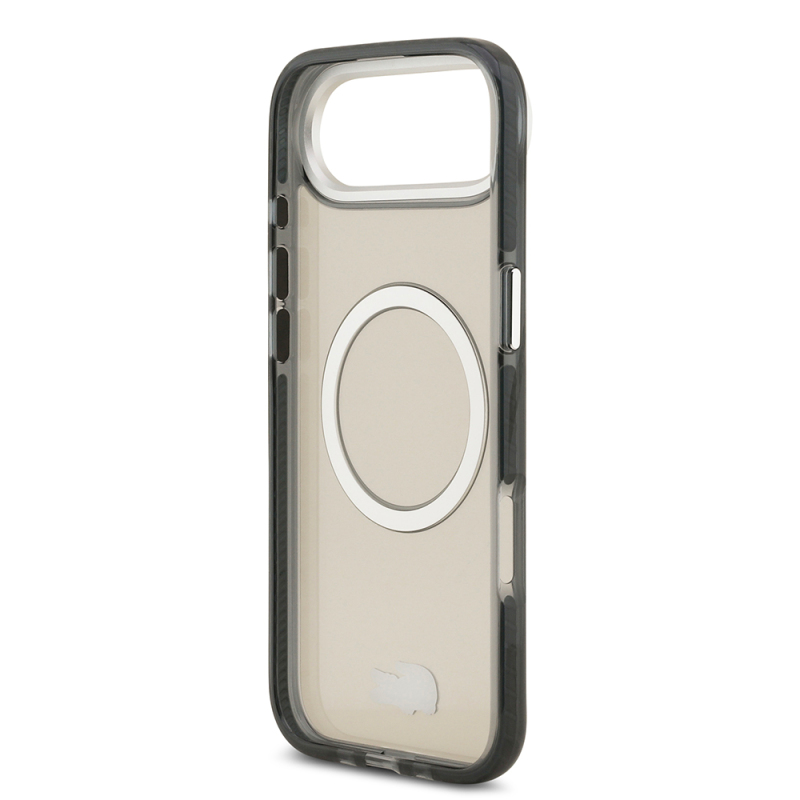 Apple iPhone 17 Air Case Lacoste Original Licensed M-Safe Charging Feature Iconic Crocodile Logo Frosted Cover - 10