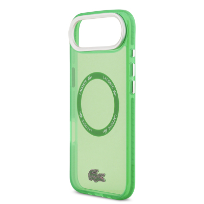 Apple iPhone 17 Air Case Lacoste Original Licensed M-Safe Charging Feature Iconic Crocodile Logo Frosted Cover - 16