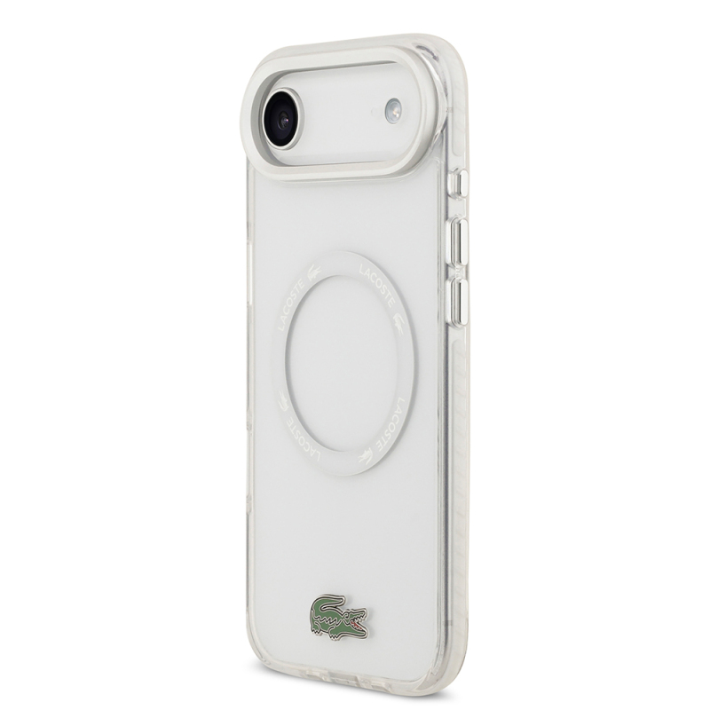 Apple iPhone 17 Air Case Lacoste Original Licensed M-Safe Charging Feature Iconic Crocodile Logo Frosted Cover - 19