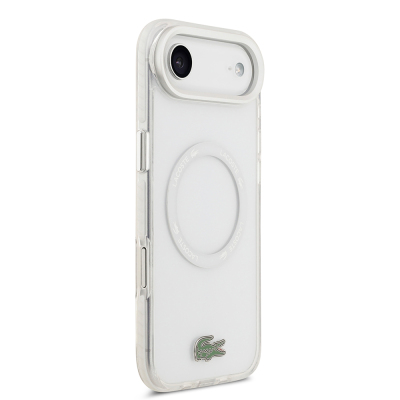 Apple iPhone 17 Air Case Lacoste Original Licensed M-Safe Charging Feature Iconic Crocodile Logo Frosted Cover - 21