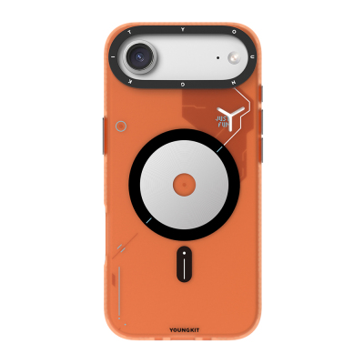 Apple iPhone 17 Air Case M-safe Charging Feature Disc Pattern Youngkit Disc Battle Cover - 4