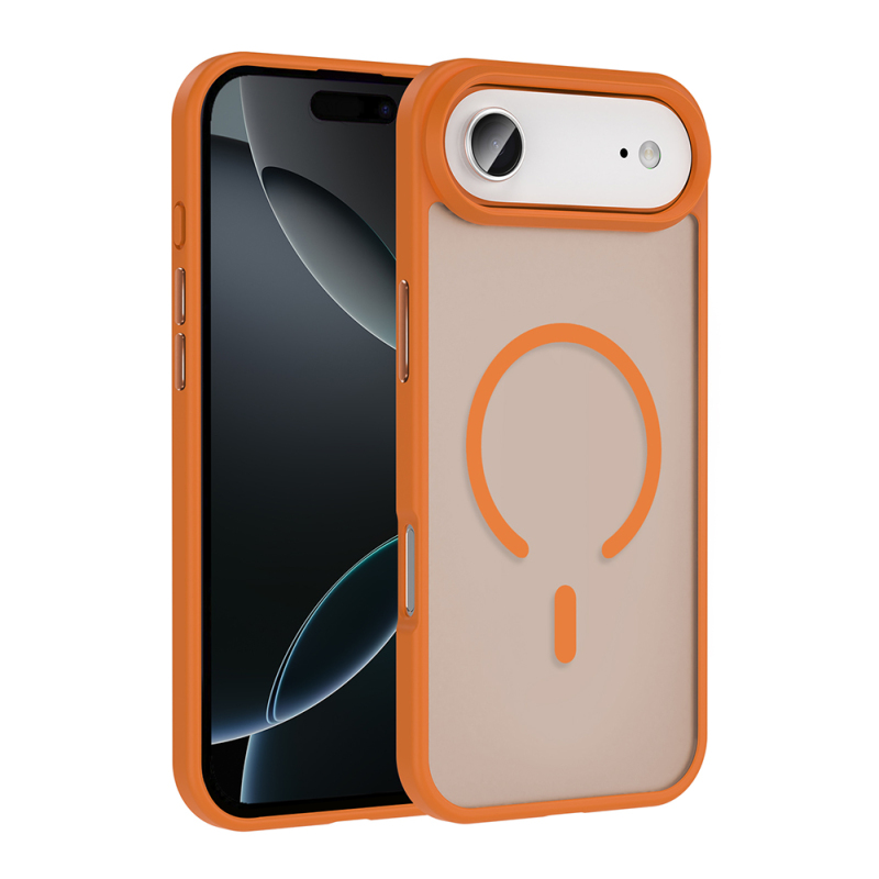 Apple iPhone 17 Air Case M-safe Charging Feature Matte Back Surface Zore Sio Cover - 5