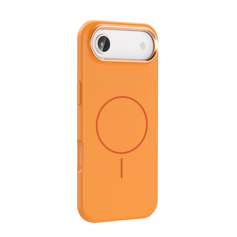 Apple iPhone 17 Air Case M-Safe Charging Feature Metal Camera Frame Zore Edi Silicone Cover - 11