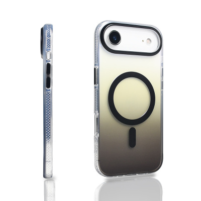 Apple iPhone 17 Air Case M-safe Charging Feature Transparent Color Transition Zore Toros Cover - 14