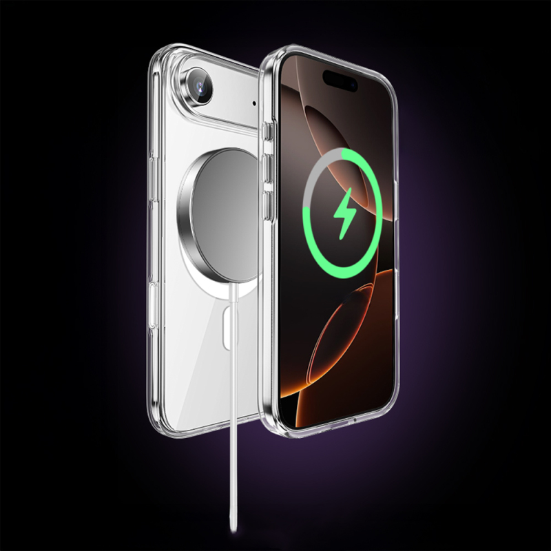 Apple iPhone 17 Air Case M-safe Charging Transparent Hard PC Wlons Pita Cover - 10