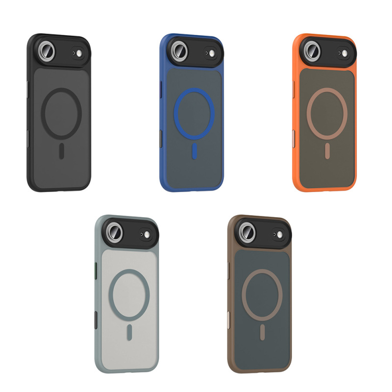 Apple iPhone 17 Air Case Matte Back Surface Wireless Charging Feature Zore Flet M-safe Cover - 17