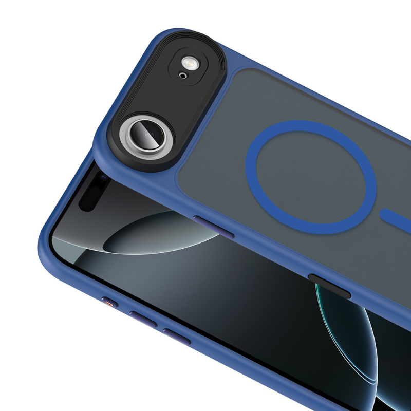 Apple iPhone 17 Air Case Matte Back Surface Wireless Charging Feature Zore Flet M-safe Cover - 4