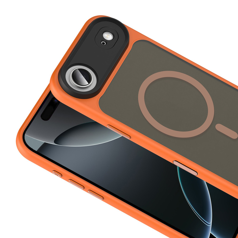 Apple iPhone 17 Air Case Matte Back Surface Wireless Charging Feature Zore Flet M-safe Cover - 13