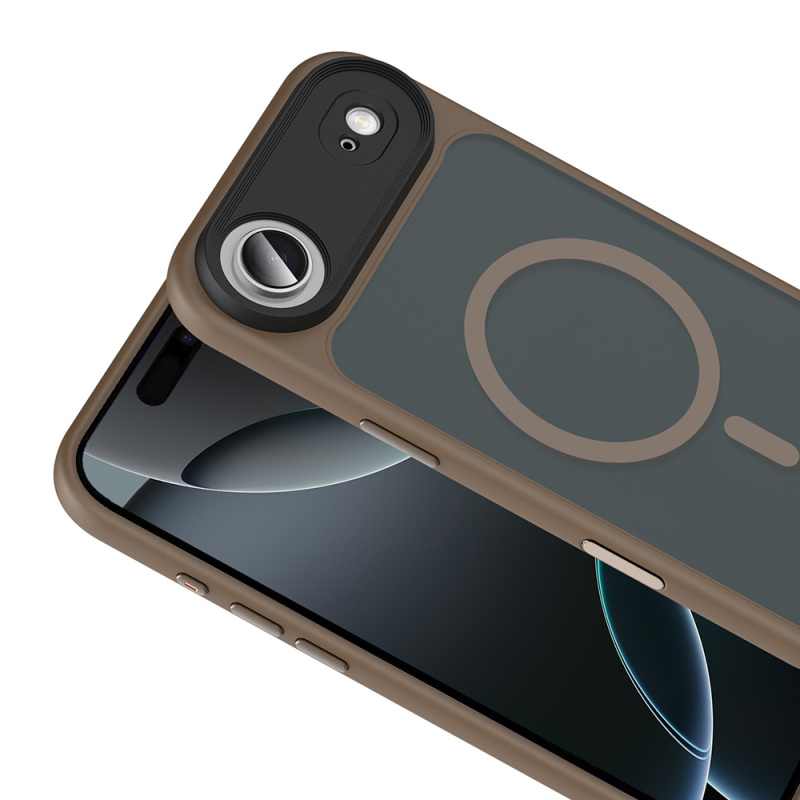 Apple iPhone 17 Air Case Matte Back Surface Wireless Charging Feature Zore Flet M-safe Cover - 6