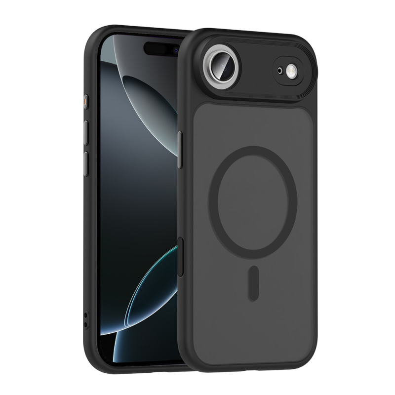 Apple iPhone 17 Air Case Matte Back Surface Wireless Charging Feature Zore Flet M-safe Cover - 8