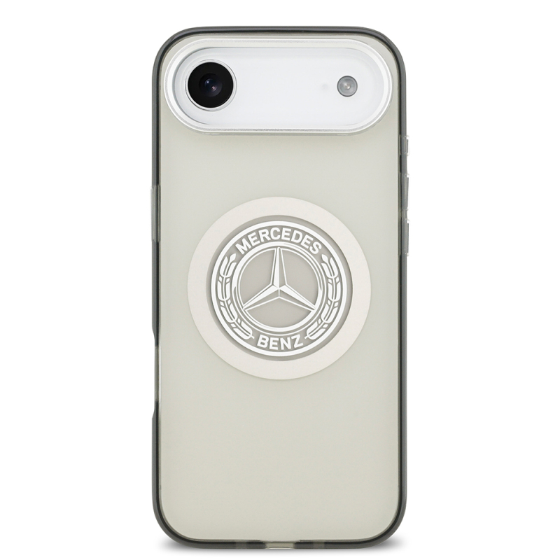 Apple iPhone 17 Air Case Mercedes Benz Original Licensed M-Safe Charging Feature Dual Layer PC Nostalgic Star Design Cover - 12