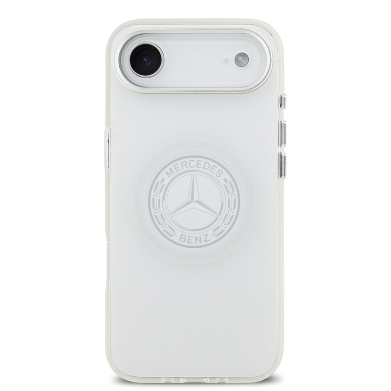 Apple iPhone 17 Air Case Mercedes Benz Original Licensed M-Safe Charging Feature Frosted PC Nostalgic Star Design Cover - 5