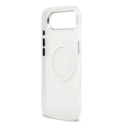 Apple iPhone 17 Air Case Mercedes Benz Original Licensed M-Safe Charging Feature Frosted PC Nostalgic Star Design Cover - 9