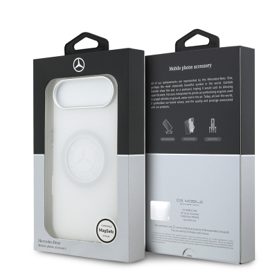 Apple iPhone 17 Air Case Mercedes Benz Original Licensed M-Safe Charging Feature Frosted PC Nostalgic Star Design Cover - 16