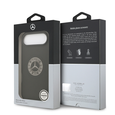 Apple iPhone 17 Air Case Mercedes Benz Original Licensed M-Safe Charging Feature Frosted PC Nostalgic Star Design Cover - 17