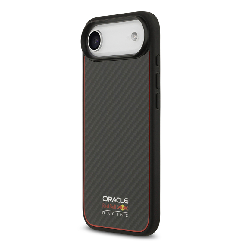 Apple iPhone 17 Air Case Redbull Original Licensed M-safe Charging Feature Carbon Fiber Shining Logo Cover - 4