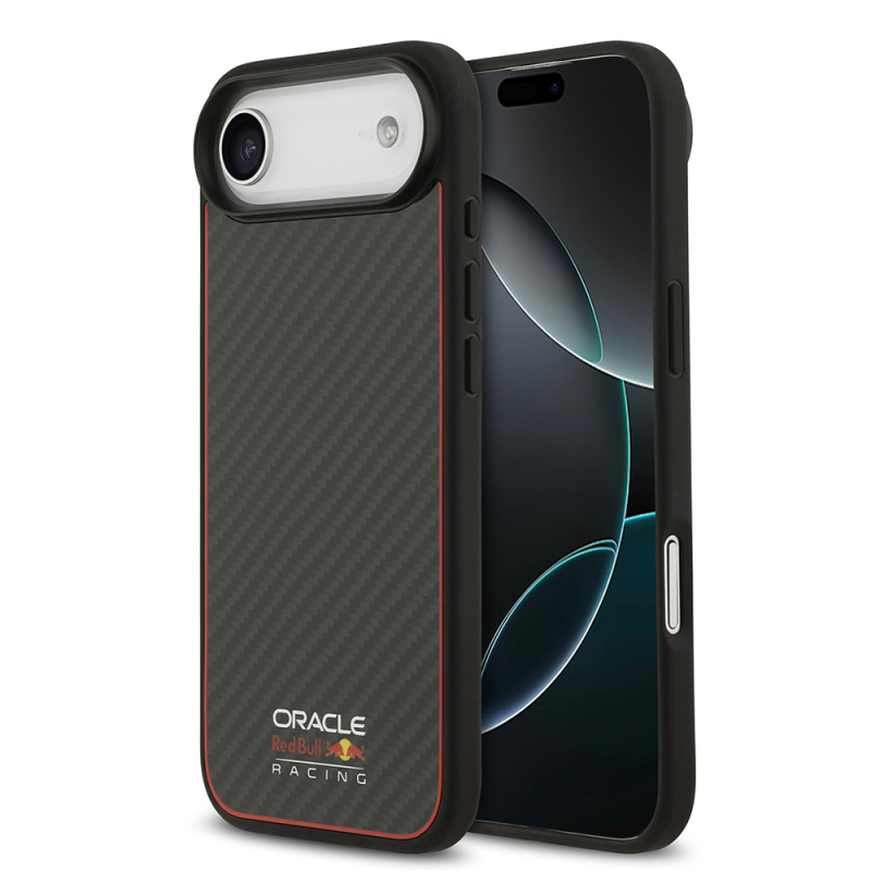 Apple iPhone 17 Air Case Redbull Original Licensed M-safe Charging Feature Carbon Fiber Shining Logo Kevlar Cover - 2
