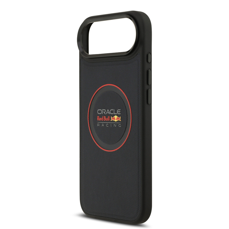 Apple iPhone 17 Air Case Redbull Original Licensed M-safe Charging Feature Red Ring and Logo Embossed PU Leather Cover - 8