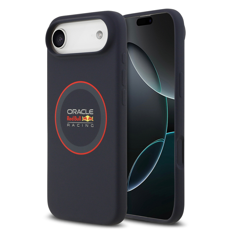 Apple iPhone 17 Air Case Redbull Original Licensed M-safe Charging Feature Red Ring and Logo Silicone Cover - 1