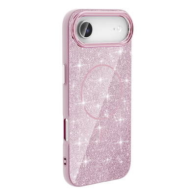 Apple iPhone 17 Air Case Shining Glitter Zore Okso Cover M-safe Charging Feature - 8