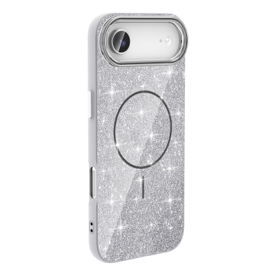 Apple iPhone 17 Air Case Shining Glitter Zore Okso Cover M-safe Charging Feature - 10