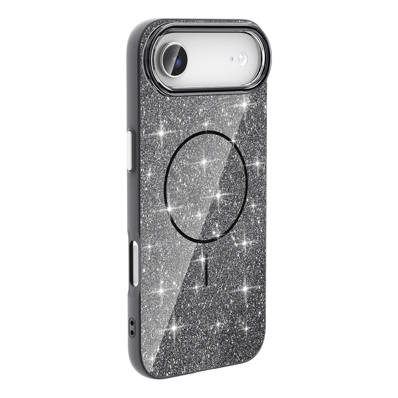 Apple iPhone 17 Air Case Shining Glitter Zore Okso Cover M-safe Charging Feature - 11