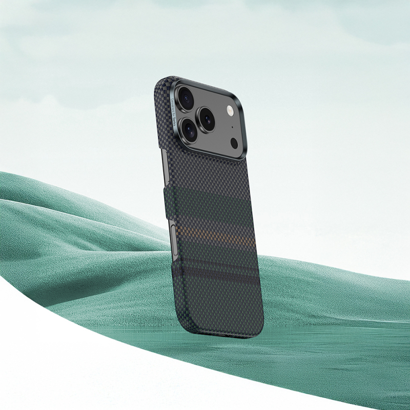 Apple iPhone 17 Air Case with M-Safe Charging Feature Carbon Fiber Design Benks Aurora ArmorAir Kevlar Cover - 3