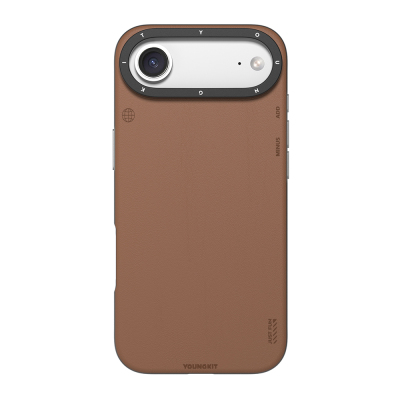 Apple iPhone 17 Air Case with M-safe Charging Function, Simple Matte Leather Pattern, Youngkit Tech Fashion Series Cover - 3