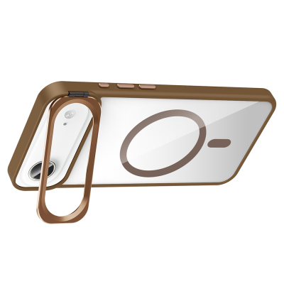 Apple iPhone 17 Air Case with Stand and Camera Lens Gift Zore Etro Cover with M-Safe Charging Function - 18