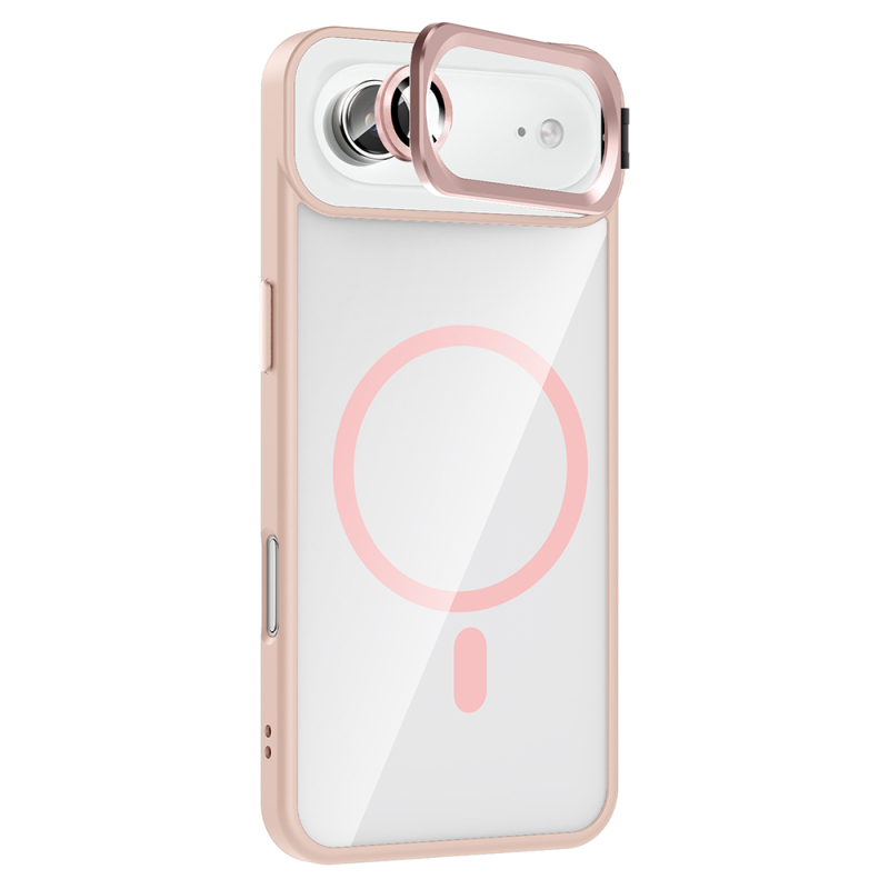 Apple iPhone 17 Air Case with Stand and Camera Lens Gift Zore Etro Cover with M-Safe Charging Function - 12