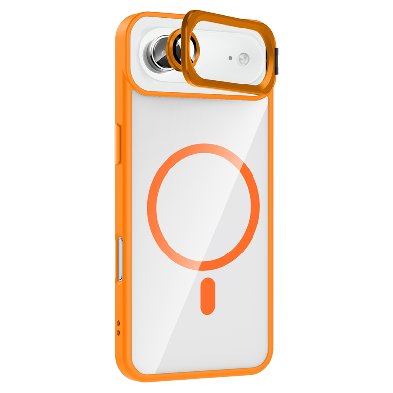 Apple iPhone 17 Air Case with Stand and Camera Lens Gift Zore Etro Cover with M-Safe Charging Function - 15