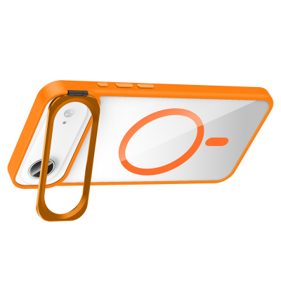 Apple iPhone 17 Air Case with Stand and Camera Lens Gift Zore Etro Cover with M-Safe Charging Function - 22