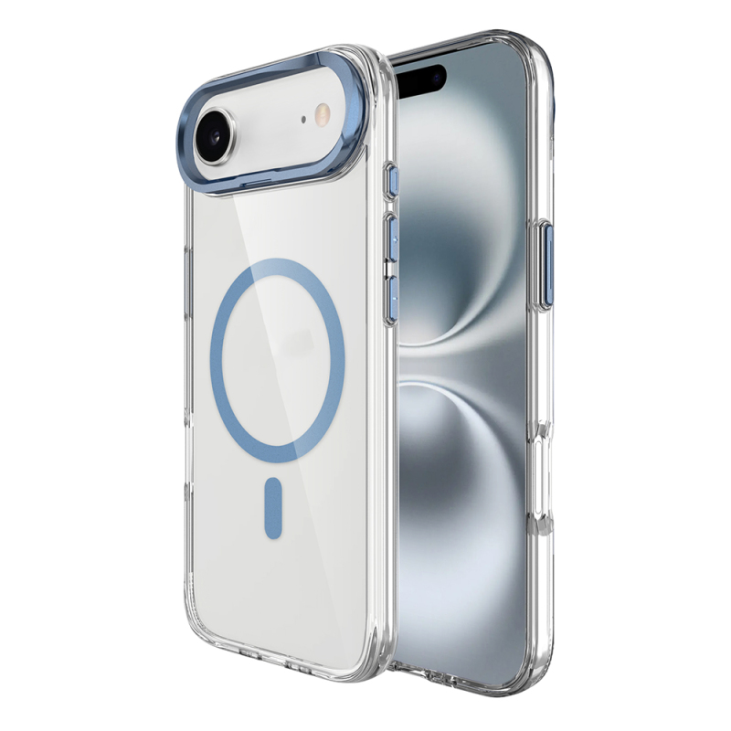 Apple iPhone 17 Air Case Zore Azor Cover with M-safe Charging, Airbag, Camera Stand - 6