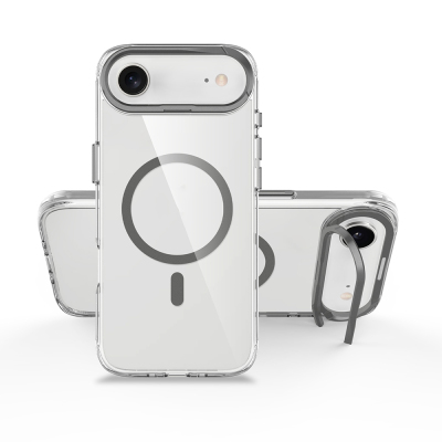 Apple iPhone 17 Air Case Zore Azor Cover with M-safe Charging, Airbag, Camera Stand - 10