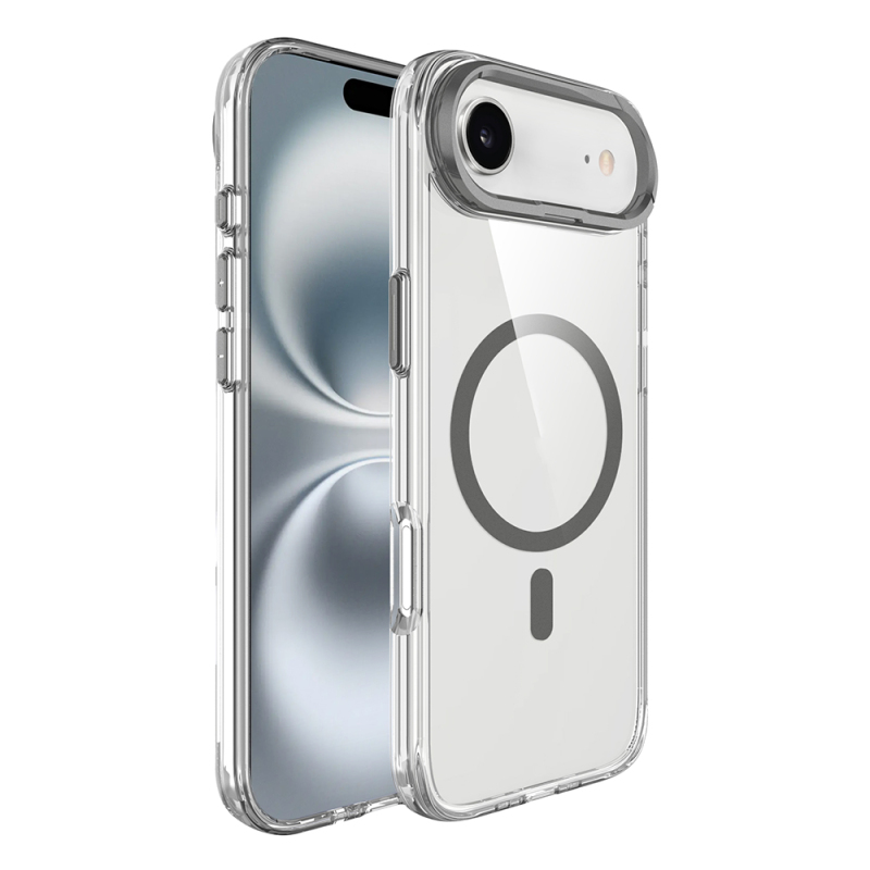 Apple iPhone 17 Air Case Zore Azor Cover with M-safe Charging, Airbag, Camera Stand - 3