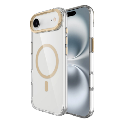 Apple iPhone 17 Air Case Zore Azor Cover with M-safe Charging, Airbag, Camera Stand - 18