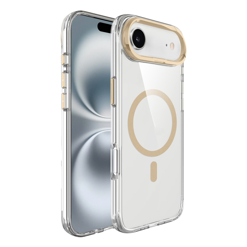 Apple iPhone 17 Air Case Zore Azor Cover with M-safe Charging, Airbag, Camera Stand - 4