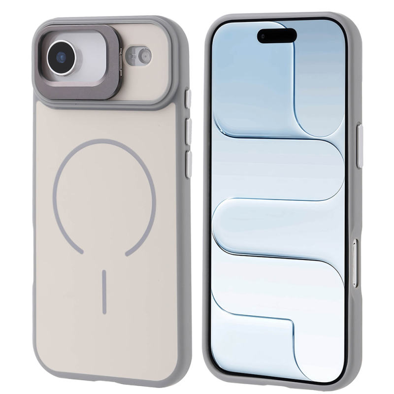 Apple iPhone 17 Air Case Zore Notron Cover M-safe Charging and Camera Stand - 5