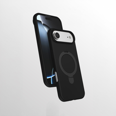 Apple iPhone 17 Air Case Zore Samara Cover with M-safe Charging Stand - 2