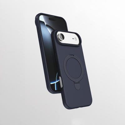Apple iPhone 17 Air Case Zore Samara Cover with M-safe Charging Stand - 7
