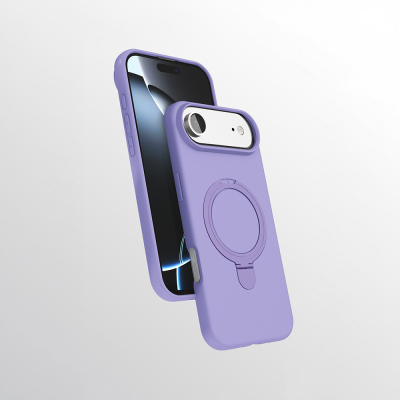 Apple iPhone 17 Air Case Zore Samara Cover with M-safe Charging Stand - 4