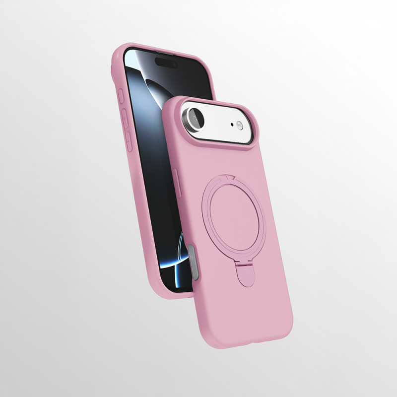 Apple iPhone 17 Air Case Zore Samara Cover with M-safe Charging Stand - 6