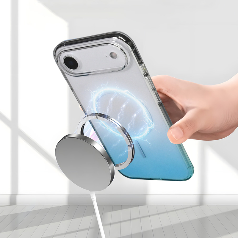 Apple iPhone 17 Air Case Zore Septic Silicone Cover M-Safe Charging Feature - 22