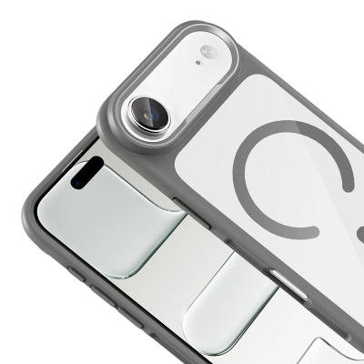 Apple iPhone 17 Air Case Zore Tiko Cover Metal Camera Frame and M-Safe Charging Function - 12