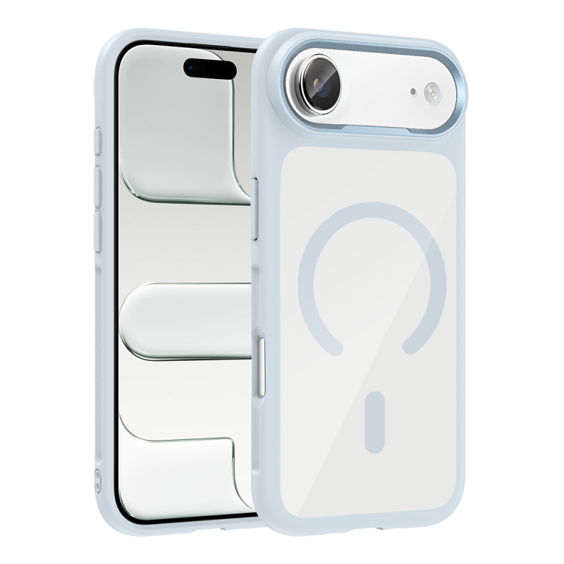 Apple iPhone 17 Air Case Zore Tiko Cover Metal Camera Frame and M-Safe Charging Function - 4