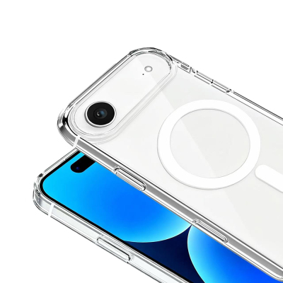 Apple iPhone 17 Air Case Zore Wireless Charging Transparent Original Cover - 4