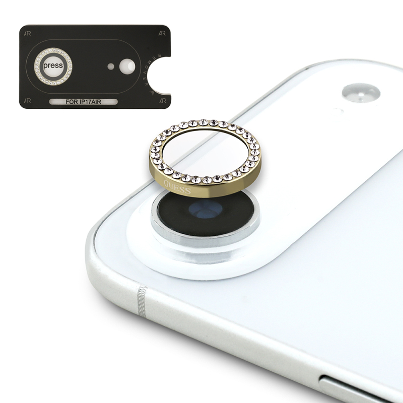 Apple iPhone 17 Air Guess Original Licensed 4G and Text Logo Case + Screen Protector + Lens Protector 3-in-1 Accessory Set - 20