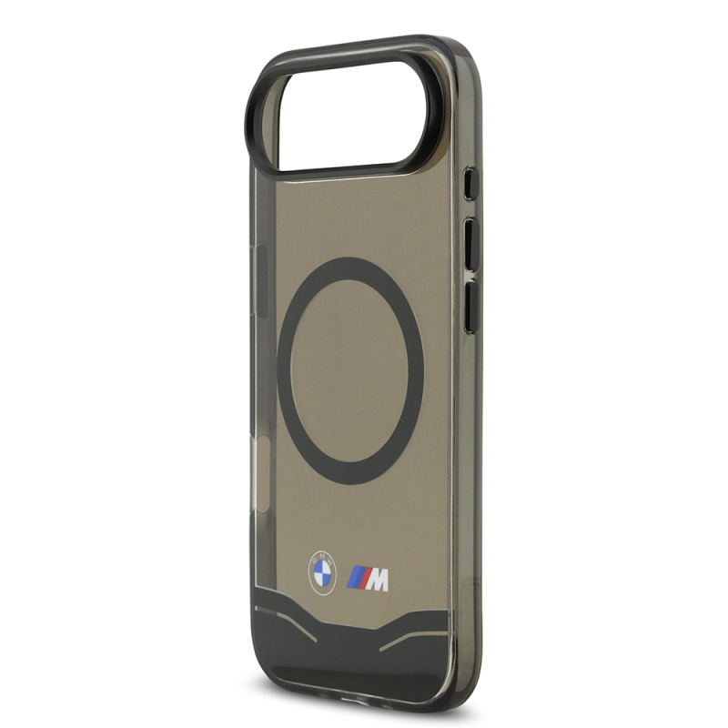 Apple iPhone 17 Air Kılıf BMW Orjinal Lisanslı M-safe Şarj Özellikli Metal Buton Tasarımlı Tranparan M Dizayn Kapak - 7