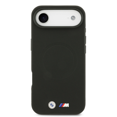Apple iPhone 17 Air Kılıf BMW Orjinal Lisanslı M-safe Şarj Özellikli Metal Logolu Delikli M Dizayn Deri Kapak - 20